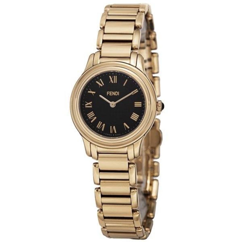 NIB Women’s Fendi Classico Black and Gold Watch
